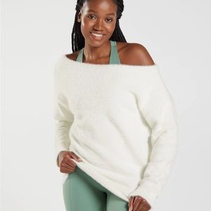 WHITNEY OVERSIZED EYELASH KNIT SWEATER